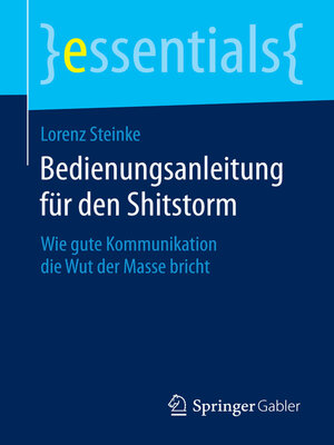 cover image of Bedienungsanleitung für den Shitstorm